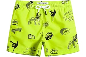 MaaMgic Costume da Bagno Pantaloncini da Bagno Estivi per Ragazzini Bambini Foderate in Rete Asciugatura Rapida Multi Colori