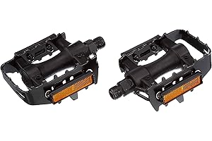 FISCHER Fahrradpedale MTB aus Alu, Pedale MTB, Mountainbike, Reflektoren