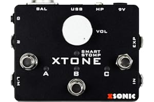 XSONIC Xtone Mobile Audio Interface, Ultra Low Latency, 192KHz Sampling Rate, 108dB Dynamic Range, 3 Output Ports, Expression Pedal Input, iOS, Windows, Mac