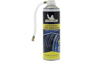 MICHELIN Répare-Crevaison 500ml, Tous pneus jusqu'à 245 mm, Voiture, SUV, Monospace, Utilitaires, Remorques, Caravanes