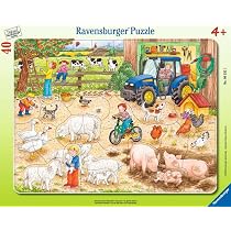 Ravensburger Puzzle Cadre Enfant Peppa Pig Fête de Famille, 39 pièces dès 4 Ans, Carton épais résistant, activité Calme éducative, Cadeau Fille garçon, 05699