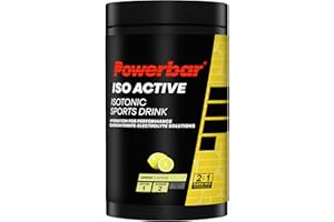 Powerbar Isoactive Lemon 600g - Bevanda Sportiva Isotonica - 5 Elettroliti + C2MAX, Liquido