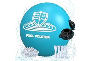 Obqer Winter Pool Cushion, Round 4 m with Double Stitching, Frost Protection, Air Cushion Pool with Double Door Filling Valve, Pool Winter Cover Including Rope and Repair Patches, Protection of