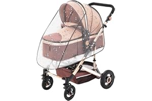 OMCGG Habillage Pluie Universelle pour Poussette, Protège contre Pluie Vent Poussière Bonne Protection Pluie Poussette Habit Pluie Poussette Transparent sans Substance Nocive pour Tout Type de Poussettes