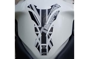 labelbike - 3D Resin Stickers Tank Pad compatible with Motorcycle TRIUMPH Union Jack