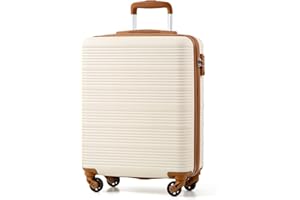 COOLIFE Handgepäck Koffer 55x40x20cm für Ryanair & Easyjet mit 4 Silent Spinner Rädern & TSA-Schloss – ABS-Hartschale, Leicht Handgepäck
