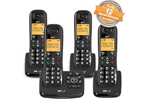 BT XD56 Quad Cordless Phones with Answering Machine and Nuisance Call Blocker