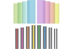 ‎ZOCIPRO Zocipro 16 Stück Legasthenie Farbige Overlays, 8 Lesehilfe mit Skala und 8 Klein Leselineal,Guided Reading Strips Farbige Leselineale für Lehre und Lesehilfe Kinder Lesezeichen für Dyslexie ADHS