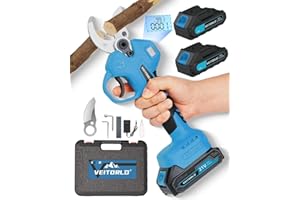 Professionelle 1200W Akku-Astschere für Makita 18V Akku, 40mm Schnittkraft, Bürstenloser Motor, Elektrische Gartenschere mit Akku 2x2000mAh, Ergonomischer Griff, Geschenke für Männer Weihnachten