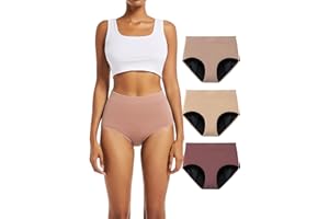 TIICHOO Period Pants Heavy Flow High Waisted Period Underwear Incontinence Pants Women Menstrual Knickers