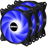 upHere Ventola da Blu LED 120mm 3PIN Case per PC,Ventola Silenziosa di qualità Premium,PF120BE3-3