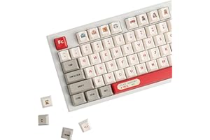YMDK 153 Tasten Gameboy Cherry Profile PBT Dye Sub-Tastenkappen für MX mechanische Tastatur FC GMMK Filco 104 TKL GK61 KBD75 96 GK64 68 (153 Tasten Gameboy)