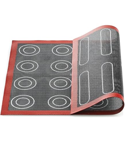 Tapis De Cuisson En Silicone Antiadhésif - Pour Macarons, Biscuits, Pâtisserie (3 Modèles : 18/20/44 Alvéoles)