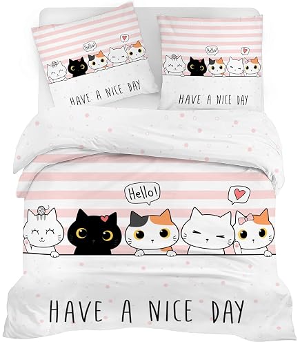Parure De Lit Anime Demon Hunters – Housse Couette 135x200 Cm + 2 Taies 75x50 Cm, Microfibre Douce, Pour Enfant