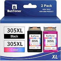 LeciRoba 305XL Inktpatronen – 2 Zwarte Cartridges, Compatibel Met HP DeskJet, Envy En Envy Pro Series