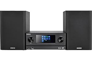 KENWOOD M-9000S-B Micro System Hi-FI z CD, Dab +, radiem internetowym, Spotify, FM, Bluetooth, USB i dużym kolorowym wyświetlaczem TFT