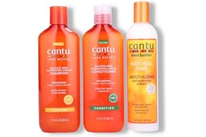 Cantu Sulfatfreies Shampoo & Conditioner 12oz mit Sheabutter Feuchtigkeitscreme 12oz