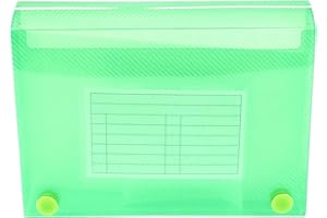 Esposti Record Card Holder - New Stronger Improved Construction - Student Revision Card Holder - 6 x 4 Inch - Green