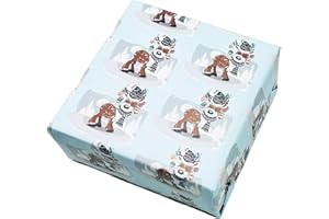 arkamii papel de regalo tamaño 86 x 64 cm diseño navideño 3 hojas tamaño grande