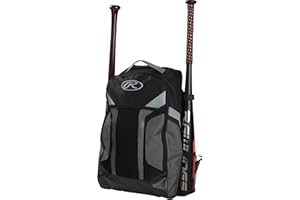 Rawlings | R200G Sac à dos d'équipement | Jeunes | Baseball et softball | Gris, gris, Sac à dos