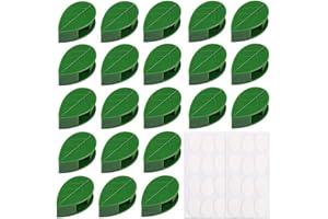 GOUWEIBA 80 Pezzi Clip per Piante, Parete per Piante Autoadesiva Plant Supports Accessorio per Appendere Piante Rampicanti, Porta Fissaggio per Giardinaggio Verdure, con 100 Pezzi di Adesivi
