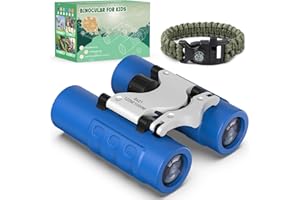 Fernglas Kinder ab 3 4 5 6 7 8 Jahre, Bakoherp Fernglas für Kinder 8x21 Klein Stoßfestes, Outdoor Spielzeug ab 3-10 Jahre Junge Mädchen, Vogelbeobachtung, Sightseeing, Camping (Dunkelblau)