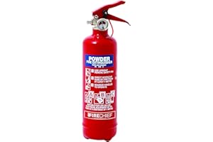 Multi Purpose Powder Fire Extinguisher – Ready to Use in Seconds – 600g ABC Fire Extinguisher for Home & Kitchen Use – 5 Year Guarantee – Firechief Lightweight Travel Extinguisher for Vehicles