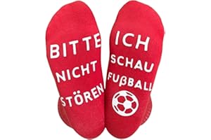 Himozoo Neuartige Lustige Socken Fußball Geschenke, BITTE NICHT STÖREN, ICH SCHAU FUßBALL - Funny Socks für Männer, Frauen und Fußballliebhaber