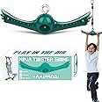YAMIPROBI Ninja-Twister Swing Spins Set: Slackline Attachments - 360° Handle Twist-Spin Flips Toy Activate Ninja Powers - Ninja Warrior Accessories - Kids Ninja Hang Toys for Playground Backyard,Green