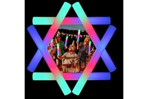 YYYUYONG 50 Pezzi bastoncini luminosi led,Multicolore bastoni luminosi,3 modalità lampeggianti,Bastoncini di schiuma led,Bastoncini luminosi per Pasqua Matrimonio Compleanni Halloween Natalizi