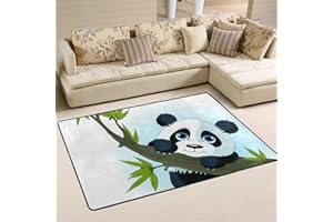 COOSUN Giant Panda Climbing Tree Area Rug Carpet Non-Slip Floor Mat Doormats for Living Room Bedroom 91.4 x 61 cm cm (36 x 24 inch)