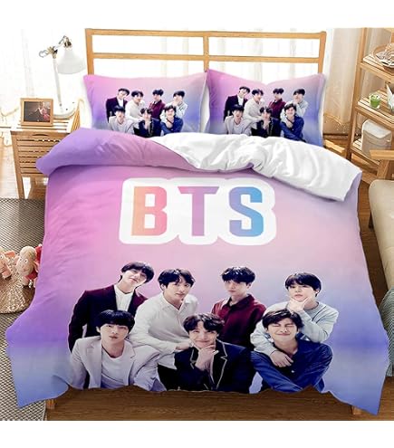 Coussin BTS 45x45cm - Housse Imprimée Jimin V Suga Jung Kook - Décoration Kpop Pour AR - 10