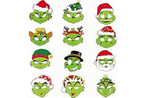 COSORO 12pcs Kids Paper Party Masks for Party Bag Fillers,Card Masks Costumes Toy Party Favors Children Masks Dress Up Cosplay Mask for Boys Girls Masquerade Christmas Birthday Party Decorations