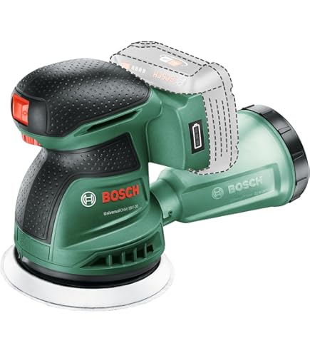 Bosch accu-excenterschuurmachine EasyOrbit 18V-10 (schuren van kleine tot middelgrote houten, gelakte en geverfde oppervlakken, diameter: 125 mm; 18 V systeem; zonder accu Bosch accu-excenterschuurmachine EasyOrbit 18V-10 (schuren van kleine tot middelgrote houten, gelakte en geverfde oppervlakken, diameter: 125 mm; 18 V systeem; zonder accu