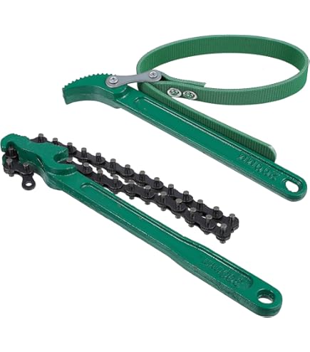 Giratubi A Catena 300mm - Per Tubi In Spazi Ristretti, Ganasce Forgiate