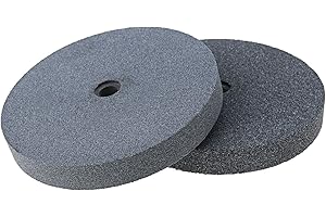 CREATE IDEA Creat idea 2pcs Meule de Meulage d'¨¦tabli Oxyde d'aluminium Grain 36 et 60-6 pouces (trou de 1 pouce)