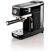 Ariete Espresso Slim Metal 1381, manometreli kahve makinesi, kahve tozu ve ESE kaps&uuml;lleri ile uyumlu, 15 bar Max, filtre 1 ve