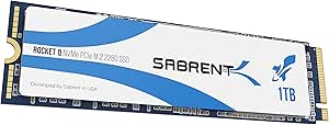 Sabrent Rocket Q 1 TB NVMe PCIe M.2 2280 Interne Hochleistungs-Solid-State SSD (SB-RKTQ-1TB)