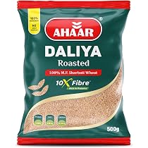 Ahaar Roasted Daliya 2Kg | 100% MP Sharbati Wheat Dalia (500g X 4 ...