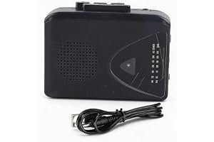 Bärbar Kassettspelare, FM AM Radio Bandspelare, Bärbar Kassettbandspelare, Inbyggd Stereohögtalare, Drivs Av AA-batteri