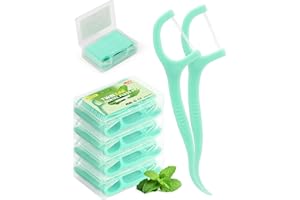 LAOYE Nić dentystyczna pałeczki mięty 200 szt. nić dentystyczna twin line dental floss mint 4 x środek do czyszczenia zębów przestrzenie doopelten nici dentystyczne Stick nić dentystyczna wykałaczki o smaku