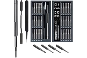 STREBITO Small Screwdriver Set 39 in 1 Precision Screwdriver Set, Electronics Tool Kit Screwdriver Kit - PC, Laptop, RC, Computer, Phone Repair Kit, S2 Steel Long Bits - Torx, Pentalobe, Triwing