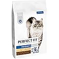 Perfect Fit Indoor Adult 1+ Complete Dry Cat Food for Adult Cats Aged 1+ Years, Rich in Chicken, 1 Bag (7 kg)