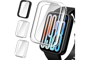 iVoler 3 sztuki przezroczystego etui z folią ochronną do Xiaomi Smart Band 9 Pro/Xiaomi Mi Band 9 Pro, pełne pokrycie, ultra cienki miękki futerał TPU, 2 przezroczyste 1 czarny