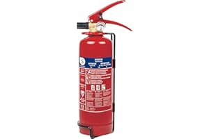 Smartwares Estintore a polvere - 1 kg - per incendi ABC - Adatto per veicoli e abitazioni - Supporto incluso - FEX-15112