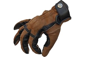 ‎MYCL TURELL Mycl Turell Motorradhandschuhe Cross Stitch - Motorrad Handschuhe Herr - Echtleder - Handschuhe Herren Motorrad aus Leder mit Gel Polster