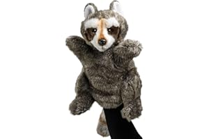 Carl Dick Peluche Mapache marioneta de Mano Felpa, 28cm 3439