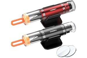 LETREEN 2 Pack Safehammer Glass Breaker, 2 in 1 Car Safe Hammer Window Glass Breaker and Seat Belt Cutter, Upgraded Model Emergency Life-Saving Escape Tool