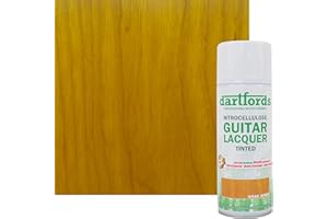 dartfords Weak Amber Nitrocellulose Guitar Lacquer - 400ml Aerosol