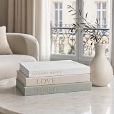 Set of 3 Decorative Books, Faux Linen Book with Magnetic Closure, Hidden Storage Box, Aesthetic Accessories, Modern Book Boxe